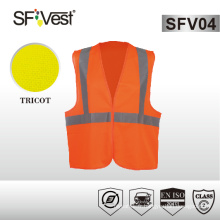 Vestes de haute visibilité vêtements de protection veste de sécurité moto gilet de haute visibilité avec tissu 100% polyester